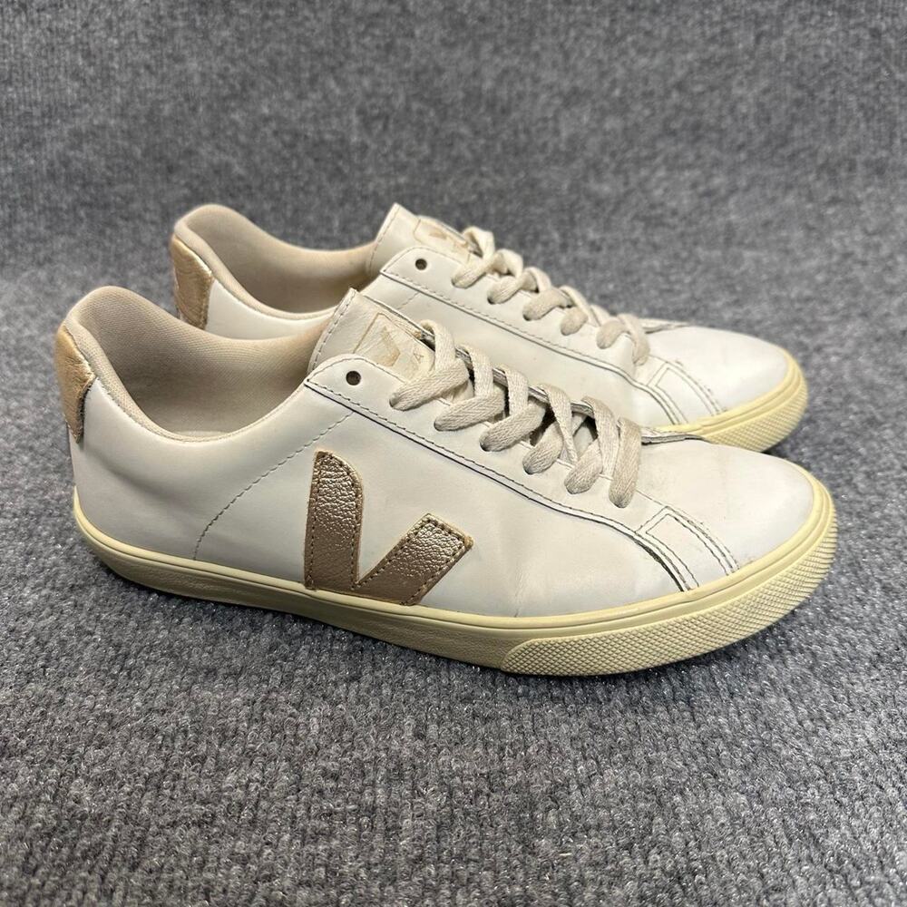 Veja Women’s Esplar Leather Sneakers Classic Low Top Lace Up Shoes 8
